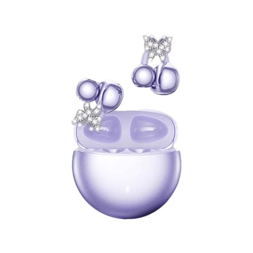 Bluetooth Headphones Open Ear Clip With Bow Decoration Non-In-Ear Life Long Battery Sports Smart Real-time Earbuds A3Z5