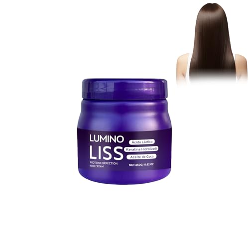 Eazerom Crema para Alisar el Cabello,Sedosa y Brillante,Crema Alisadora