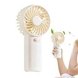 Genérico Ventilador Portátil - Ventilador Portátil...: Operación Ultrassilenciosa: Funcionamiento de 45-50dB que garantiza ambiente tranquilo en espacios profesionales o de estudio, ideal para relajación sin interrupciones Compañero Diario Ideal: Tamaño mini y peso pluma que se desliza fácilmente en bols...