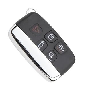 Car Key Cover, Protective Anti-Rust Replacement Car Key Fob with 5 Buttoms, Wear-Resistant Remote Car Key Fob Cover, Car Key Shell Remote Fob Case Cover, Black