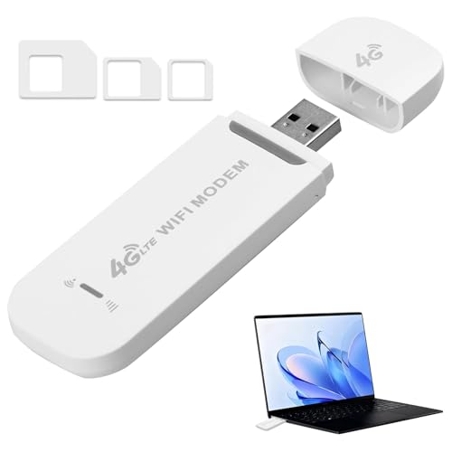 4G USB Modem Dongle 150Mbps Pocket Wifi with SIM Card Slot Wireless Wifi USB Dongle Pay as You Go High-Speed Mobile Internet Adapter Pocket 4G Internet Hotspot for Phones Laptops Car Outdoor - Image 6