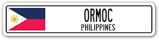 Ormoc, Philippines Street Sign Filipino Flag City Country Road Wall Gift