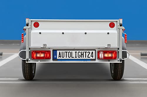 2er Set Reflektor Rund Rot 70mm ø Rückstrahler Katzenauge Pkw Anhänger E-Prüfzeichen mit Schrauben