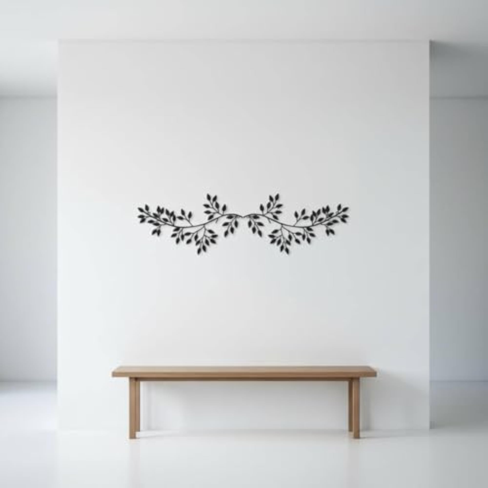 Olive Branch Wall Decor, Wrought Iron Nature-Inspired Art