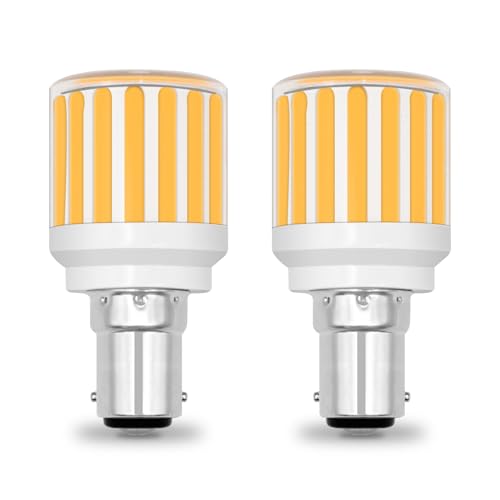 ZHENMING Lampadina LED B15D, 230 V, 6 W, luce bianca calda, 3000 K, 60 W, equivalente a baionetta, 600 lm, non dimmerabile, confezione da 2