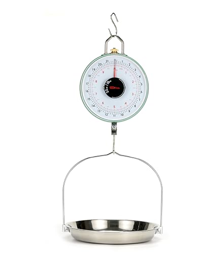 Tada TD22C 22Lbs Double-Sided Display Mechanical Hanging Scale With Weighing Pan For Farm, Kitchen Food And Produce Weighing thumb #6