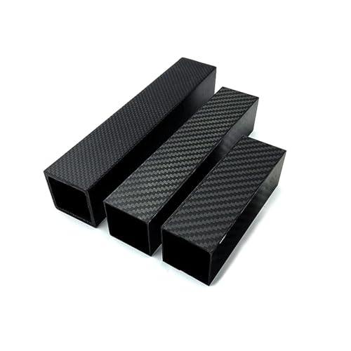 4Pcs Length 248mm OD8mm 10mm 15mm18mm 20mm 22mm 25mm 30mm 35mm 40mm Matte Surface 3K High Strength Carbon Fiber Square Tube 3K Carbon Fiber Square(12x12x10mm Plain)