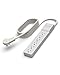 Belkin 6-Outlet Power Strip Surge Protector w/Flat Rotating Plug, 6ft Cord - Ideal for Personal Electronics, Small Appliances and More (1080 Joules), White, 6'