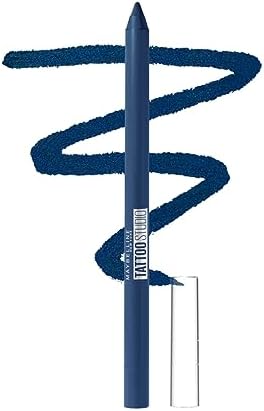 Maybelline New York TattooStudio Long-Lasting Sharpenable Eyeliner Pencil, Glide on Smooth Gel Pigments with 36 Hour Wear, Waterproof, Deep Teal, 1 Count