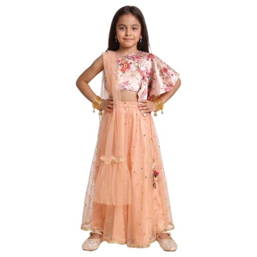 Image of Nautinati Girls Lehenga Choli Set