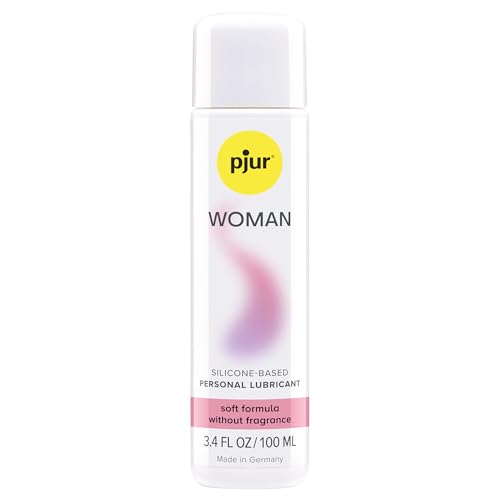 pjur Woman Silicone-Based Personal Lubricant – Long-Lasting, Silky, Soft on Skin, Non-Irritating, Condom Compatible, 3.4 oz / 100 ml