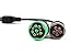 YPP OBD to Type 2 Green9p J1939 and 6p J1708 Split Y Cable for Diesel Truck Diagnostics