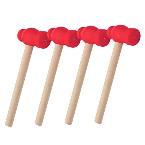 BESPORTBLE 4Pcs Hammer Durable Pounding Hammers for Boys Safe Smooth Finish Educational Play Tools for Flexible Grip and Parent Interaction