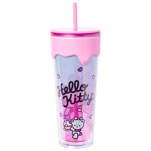 Silver Buffalo Hello Kitty Donuts and Sweets Insulated Travel Mug 26oz.
| Silver Buffalo Hello Kitty Donuts and Sweets