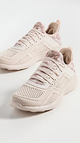 APL: Athletic Propulsion Labs Women's Techloom Tracer Sneakers, Beach/Almond/Leopard, Off White, Print, 7.5 Medium US4