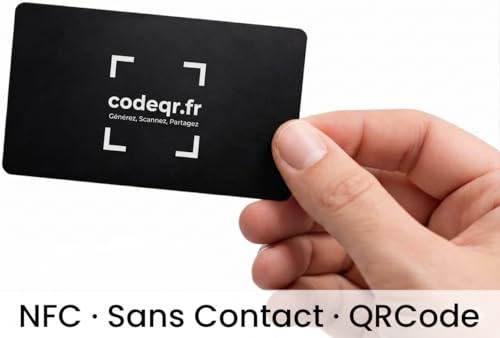 CodeQR.fr carte de visite numérique PVC sans contact QR Code smartphones - 5