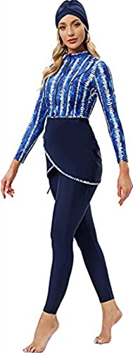 FOKULUNDA Plus Size Badeanzug Modest Bademode Cover