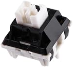 EPOMAKER Zebra 40gf Interrupteurs de claviers mécaniques linéaires, 5-Pin Commutateur préludé crémeux, 100 PCS, avec POM Tige, 21mm Ressort, compatible avec MX Captures pour clavier de jeu