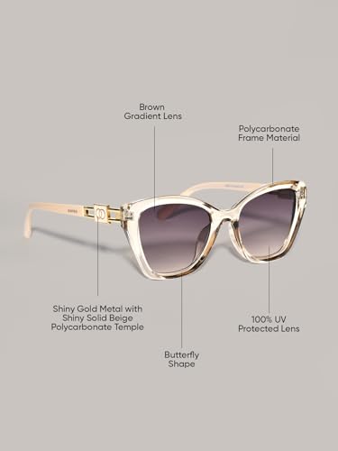 Image of ESPEE Sunglass | 100% UV Protected | Gradient | Women | Medium | Butterfly