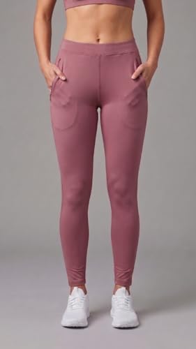 Image of Mehrang Stretchable Yoga Pants for Women & Gym Pants for Women Workout with Mesh Insert & Side Pockets