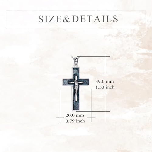 YFN Cross Necklace Sterling Silver Religious Cross Pendant Jewelry Christian Gifts for Women Men4