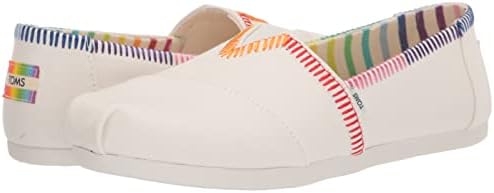TOMS Women's Alpargata CloudBound Loafer Flat, White/Rainbow, 7 | Image 6