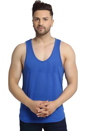 Image of Regular Fit 100% Cotton Vest for Men Multipurpose Sleeveless Undershirts Tank Top Use for Gym wear, Running Tanks Sando and Outdoor Baniyan for Men
