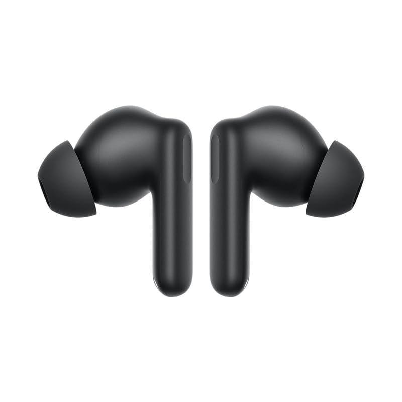 Image of 3r Earbuds for OnePlus Earbuds with Mic, 12.4mm Drivers, Playback:Upto 58hr case,4-Mic Design, IP55 Rating, TWS Ear Buds with mic(Black.SHT)