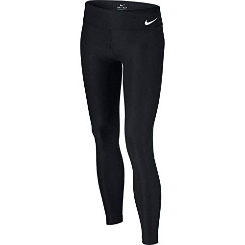 Nike G Nk PWR Tght Legend Foldover Mallas, Niñas, Negro (Black/White), XL
