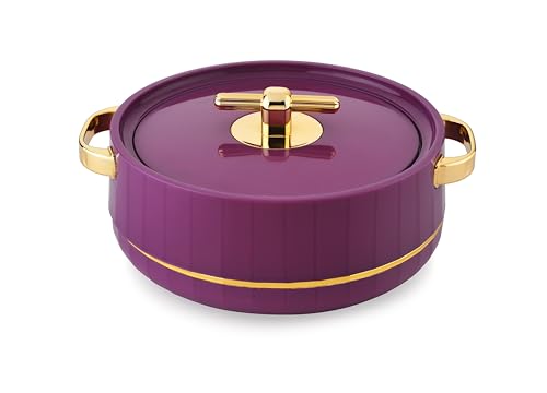 Image of Deluxe Decor Inner Stainless Steel Insulated Casserole Thermoware Casserole (Purple)