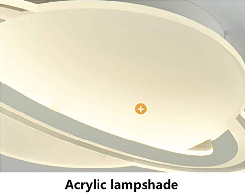 LED plafonnier moderne dimmable 60cm avec télécommande pour salon