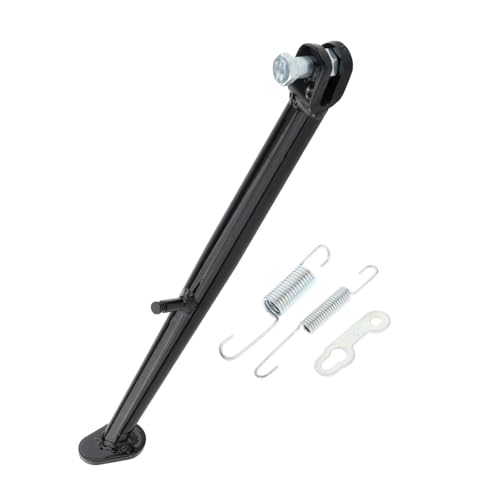 Béquille latérale de stationnement moto 290mm alu noir motocross slippery