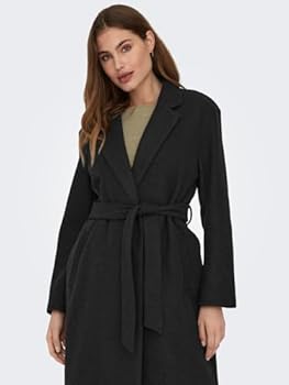 ONLY Onltrillion Long Belt Coatigan Pnt Noos Ladies Coat (1-Pack