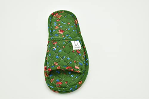 Image of Ultralight Soft Indoor Open Toe Cotton linen Slippers Absorb Sweat Cloth Bottom House Slippers
