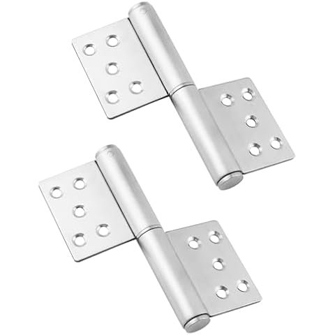 QWORK® 2 Pack Stainless Steel Lift Off Hinges Cover