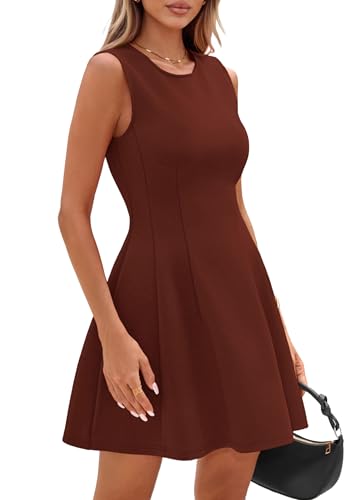 Image of PRETTYGARDEN Summer Dresses for Women 2026 Elegant Classy Spring A Line Business Casual Work Graduation Cocktail Short Dress