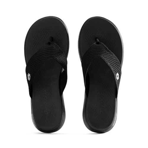 Lotto Women Evernote Plus Black Flip Flops