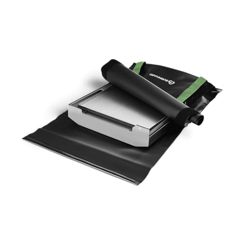 Jones Folding Stainless Steel Gas Barbecue Portable Barbecue with Lid, Multi-Tool and Bag, 2 Burners with a Total Power of 6.4 kW for up to 500 °C, Camping Grill