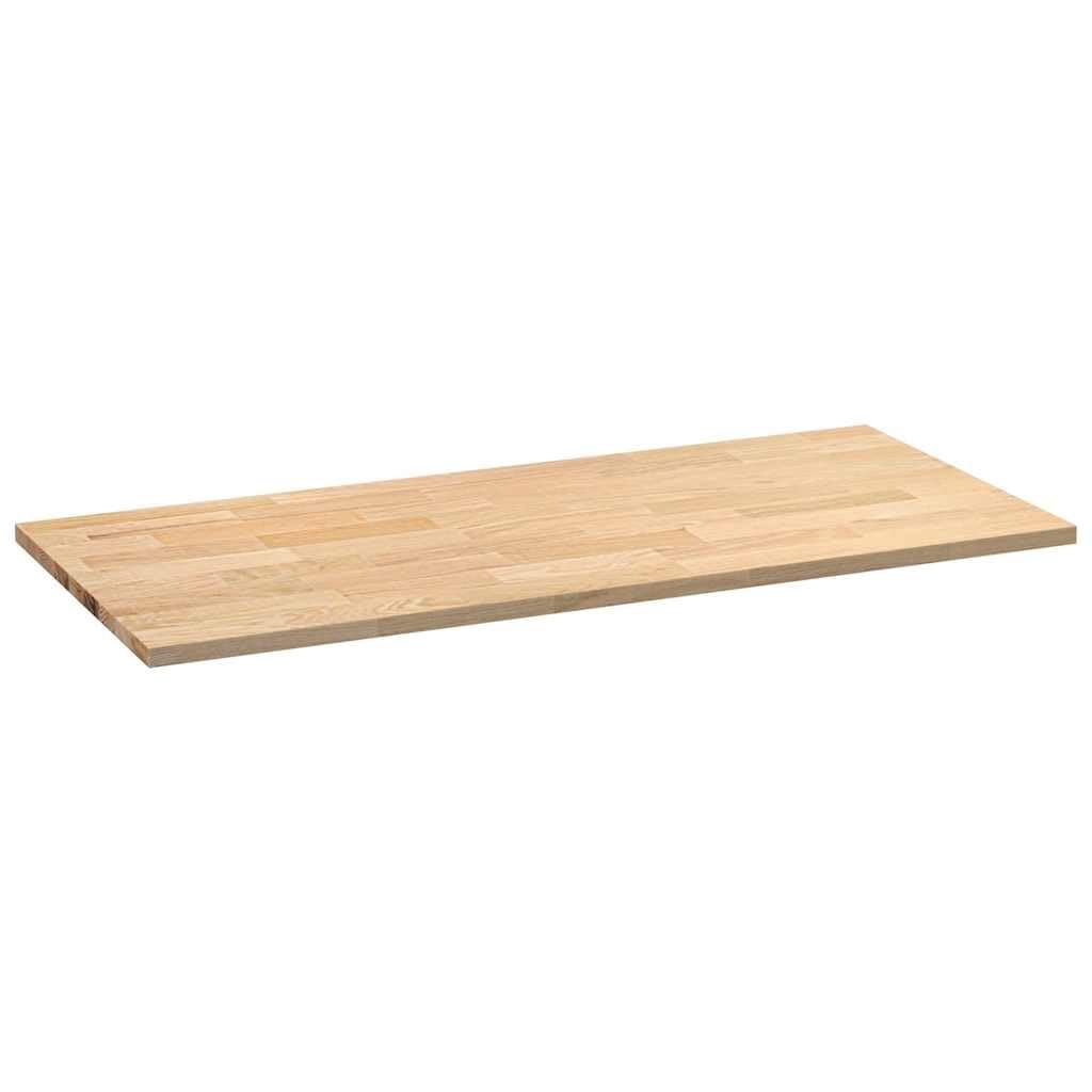 Plan de travail de cuisine en bois massif - 140 x 63,5 x 2,7 cm - Rectangulaire - En chêne - Pour cuisine, établi, bureau