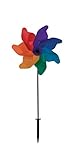In the Breeze Rainbow Poly Petal Pinwheel Spinner, 12-Inch