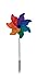 In the Breeze Rainbow Poly Petal Pinwheel Spinner, 12-Inch