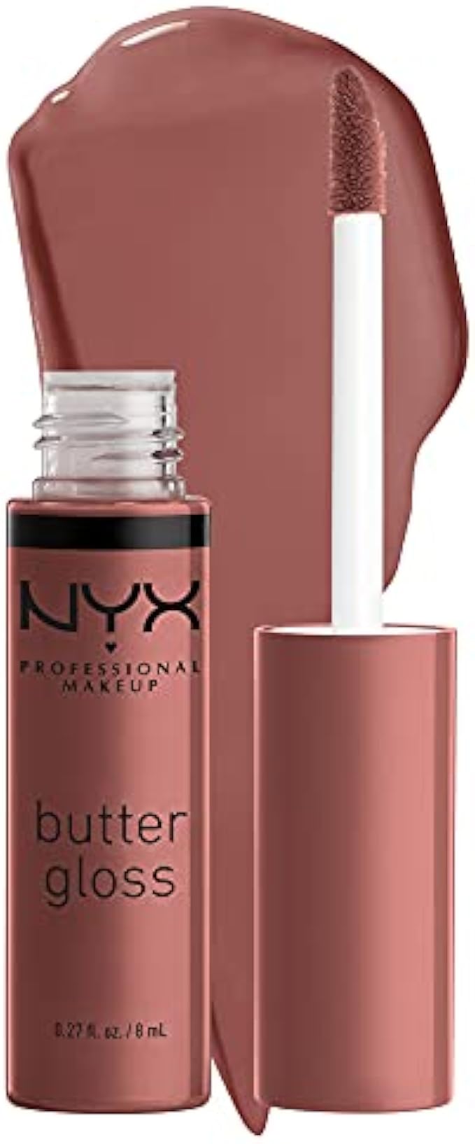 NYX PROFESSIONAL MAKEUP Butter Gloss, Non-Sticky Lip Gloss - Devil's Food Cake (Deep Plum)