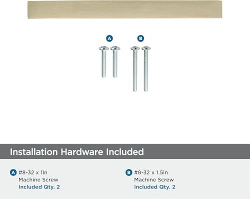 Image of Amerock | Cabinet Pull | Golden Champagne | 3-3 /4 inch (96 mm) Center to Center | Monument | 1 Pack | Drawer Pull | Drawer Handle | Cabinet Hardware