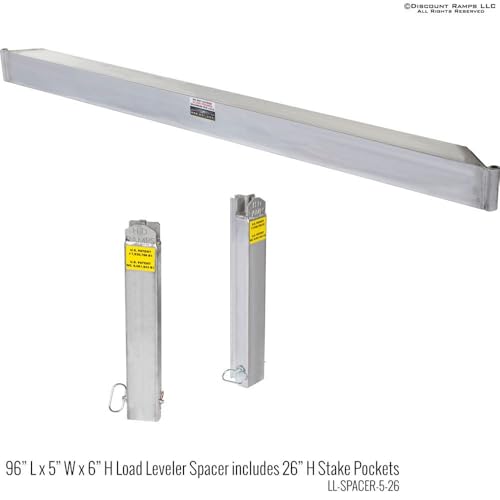 Drop Deck Load Leveler 96x5x6" Spacer with 26" Stake Pocket Pair