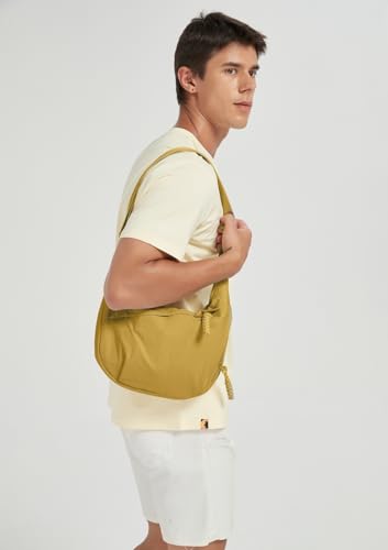 Image of GRPKSSIB Nylon Crescent Bag Hobo Crossbody Bags Casual Sling Bag Slouchy Shoulder Bags Travel Messenger Bag for Women Men