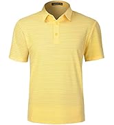 TAPULCO Mens Short Sleeve Polo Shirts Quick Dry Breathable Performance Casual Athletic Lightweigh...