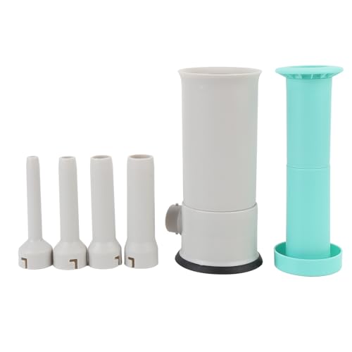 Manual Sausage Stuffer with 4 Tubes, Hand Operated Meat Filler for Homemade Sausages