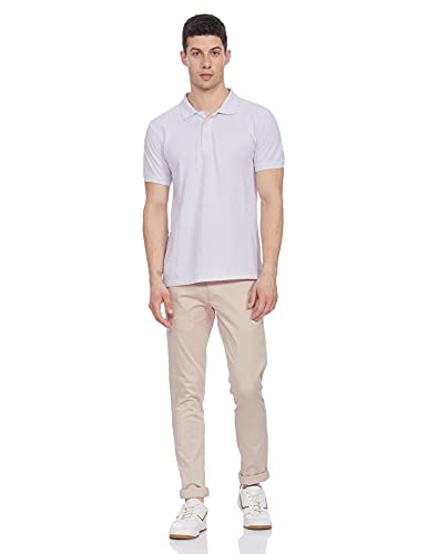 Image of Diverse Men's Slim Fit Casual Trousers (DCMCT32SC17L32-1086H Cream 32)