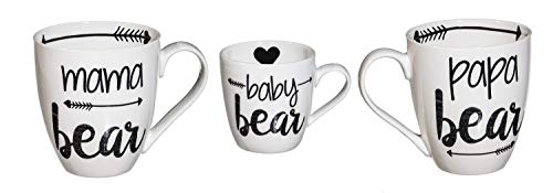 Cypress Home Beautiful Bear Family Ceramic Cup O' Java Cup Gift Set