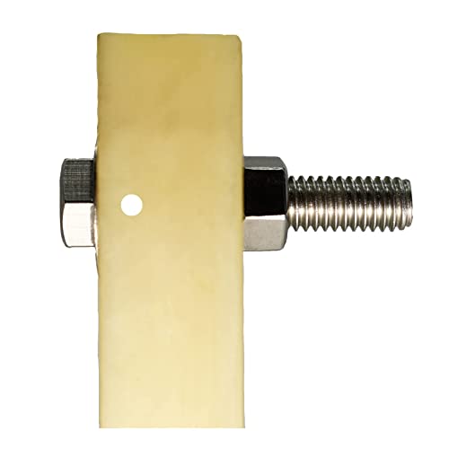 Image of 3 /8 inch-16 X 2-1 /2 inch (25pc) Stainless Steel Hex Head Screw Bolt, Fully Threaded, Stainless Steel 18-8 (304), Plain Finish,by SANTIE